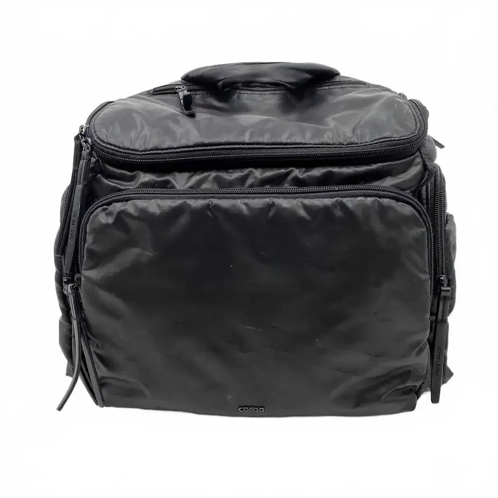 Caraa Black Nylon Backpack Baby Bag | OS Regular</title
